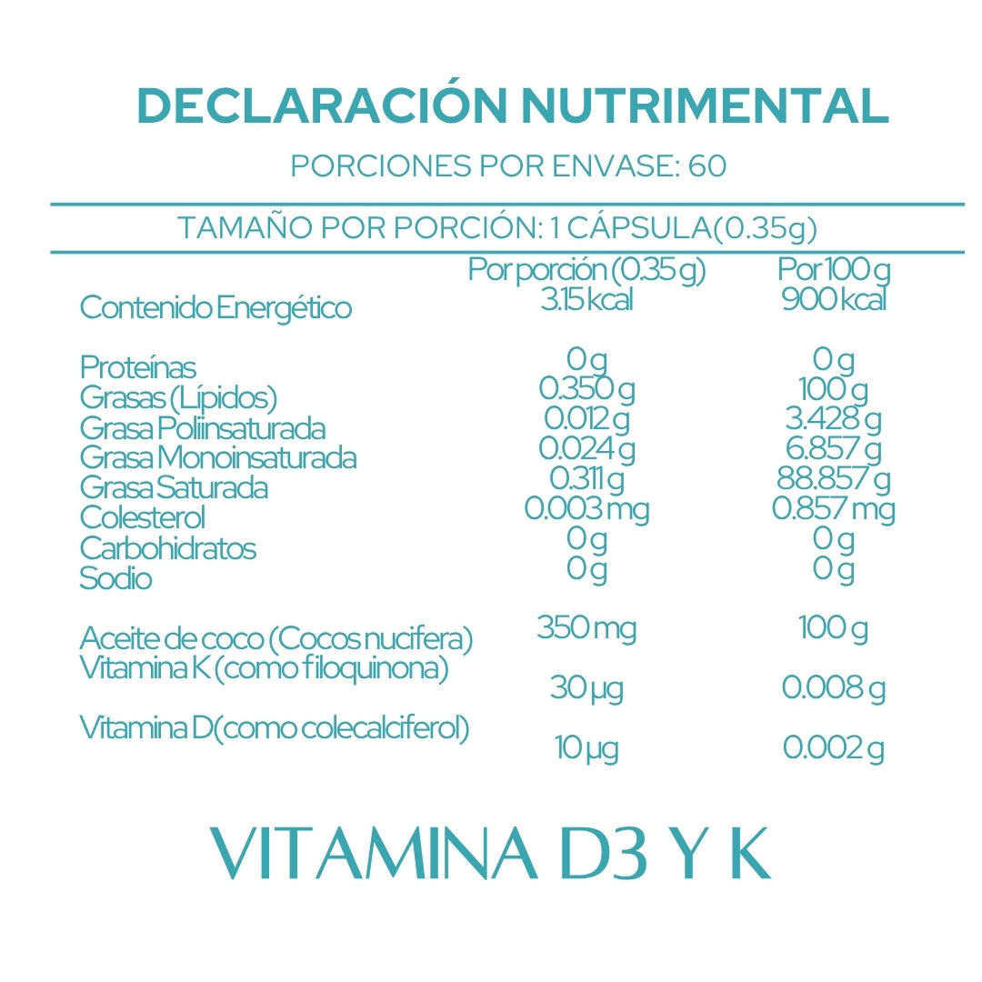 Vitamina D3 + K2 con MCT – Kivita