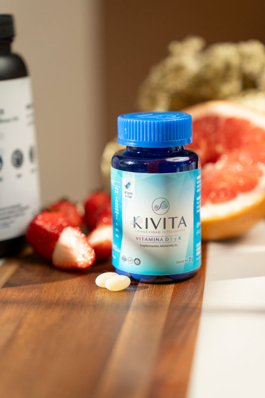 Vitamina D3 + K2 con MCT – Kivita
